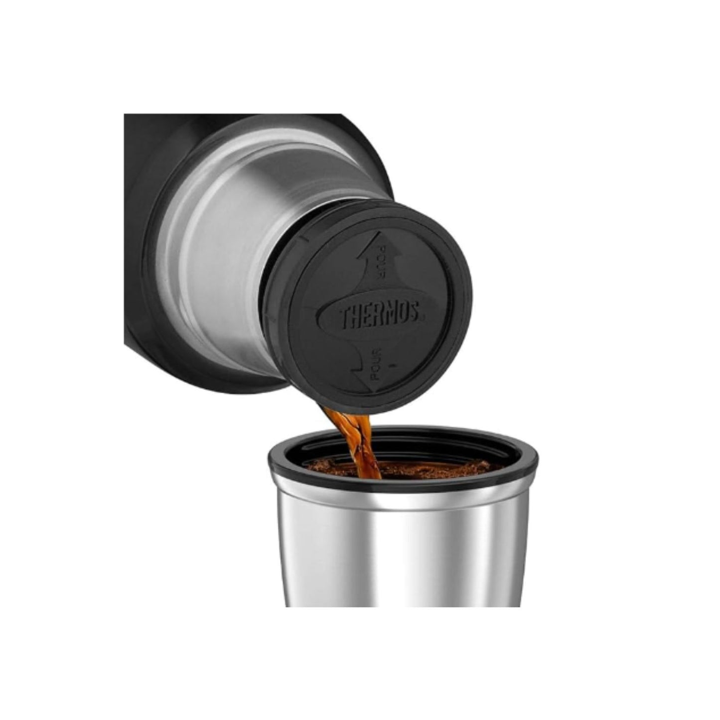 Termo Liquido King 470ml Acero inoxidable color negro