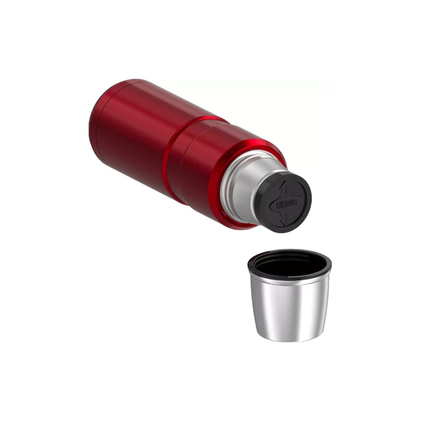 Termo Liquido King 470ml Acero inoxidable color rojo