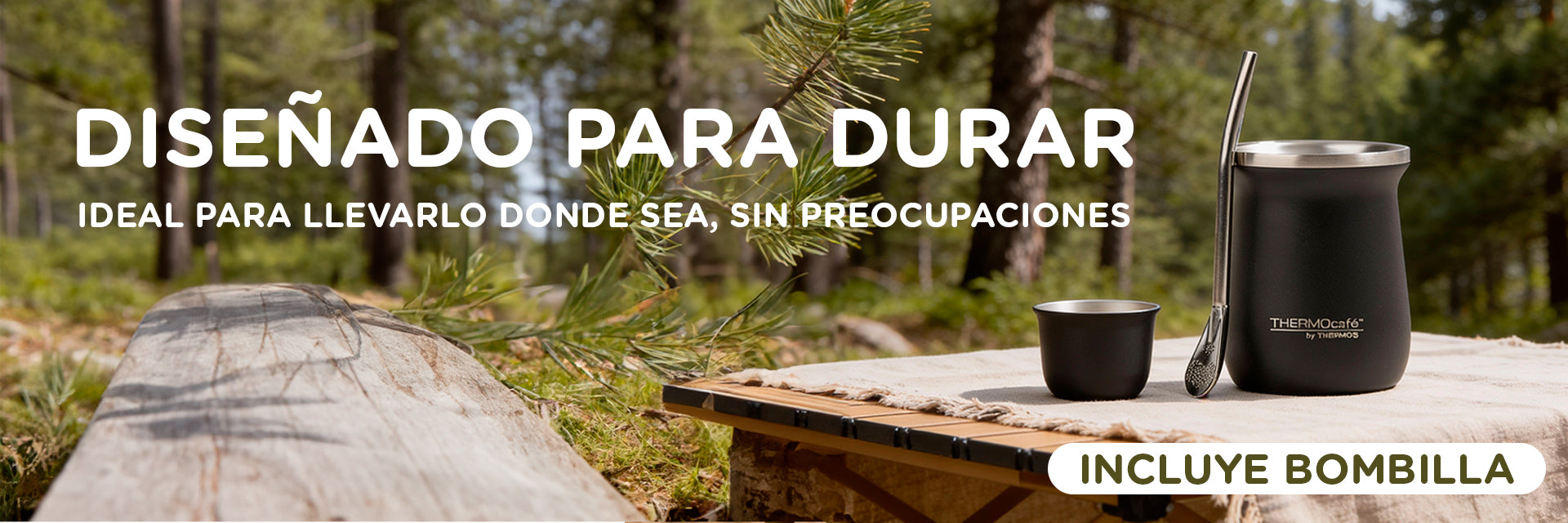 Mate resistente para utilizarlo en cualquier entorno. Calidad de Thermos ideal para los amantes del mate.