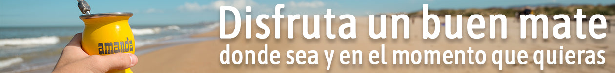 Con Amanda puedes disfrutar un mate donde sea. Formatos de yerba pequeños para viaje y accesorios multiuso.