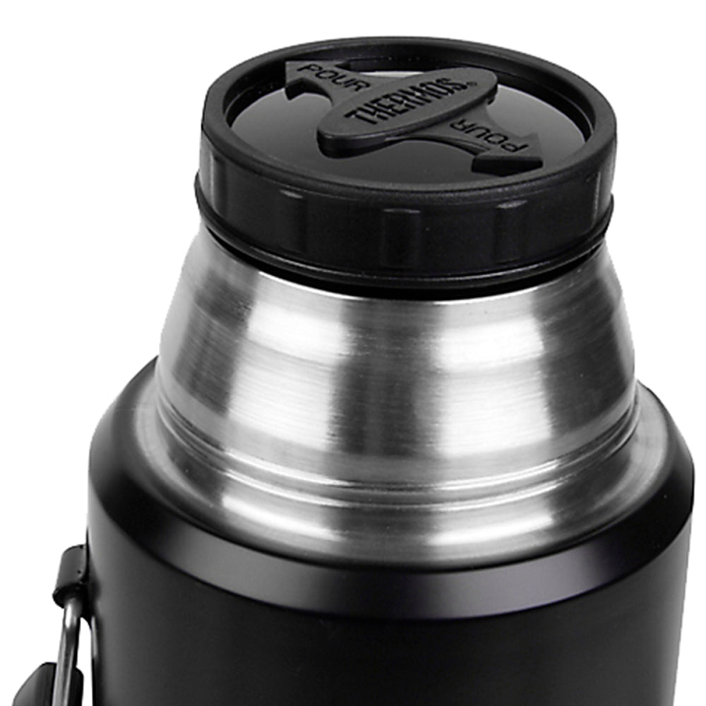 Termo Liquido Thermos King 2.0L Acero inoxidable Negro