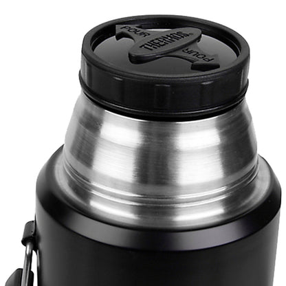 Termo Liquido Thermos King 2.0L Acero inoxidable Negro