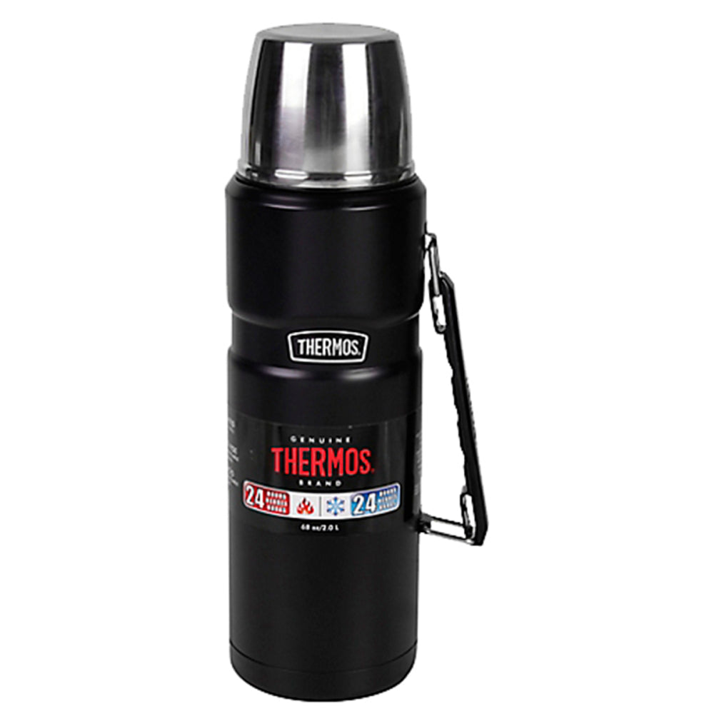 Termo Liquido Thermos King 2.0L Acero inoxidable Negro