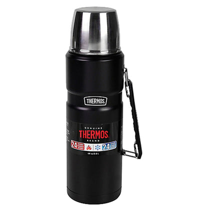 Termo Liquido Thermos King 2.0L Acero inoxidable Negro