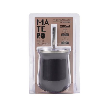 Mate Thermos 260ml + Bombilla Acero Inoxidable Granite