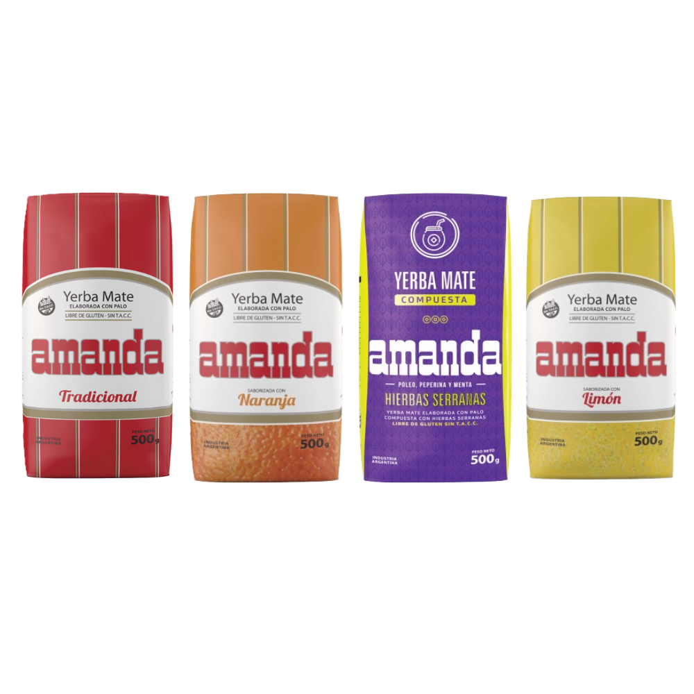 Pack Mixto Yerba Mate 500g Tradicional + Sabores