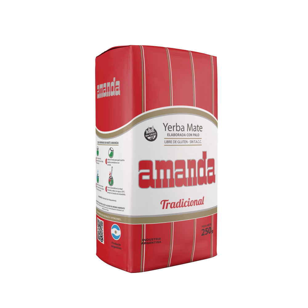 Yerba Mate tradicional en formato pequeño de 250g. Elaborada orgánicamente en argentina, sin gluten, sin taac. Aprovecha los beneficios que te entrega la Ilex Paraguariensis.