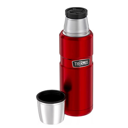 Termo Liquido King 470ml Acero inoxidable color rojo