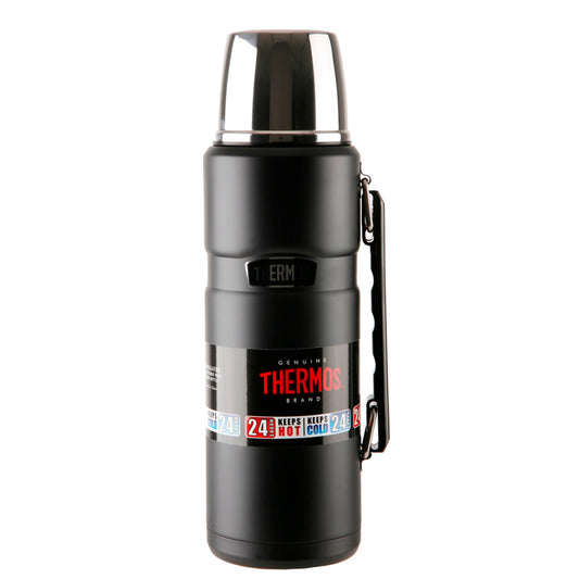 Termo Liquido King 1.2L Acero inoxidable Negro